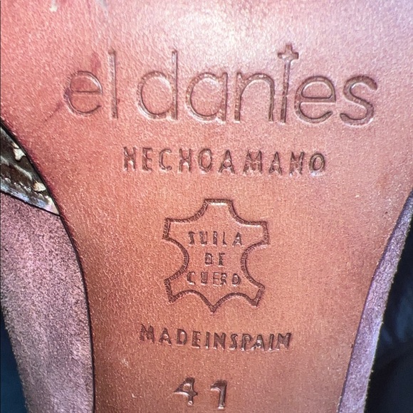 👑 El Dantés "Hecho a Mano" Spain Vintage Snakeskin & Suede Boots 👑 - Picture 9 of 9